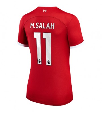 Liverpool Mohamed Salah #11 Primera Equipación Mujer 2023-24 Manga Corta